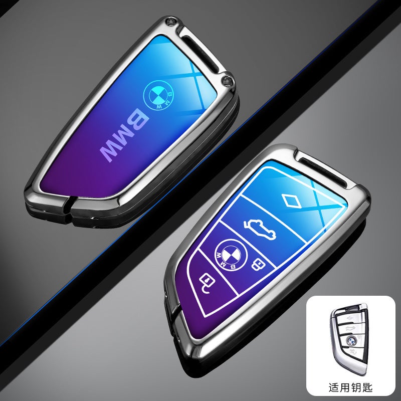 Suitable For Bmw X1M3 Blade Key Case 5 Series Bright Paint Bmw Car Key Case Alloy Modified Case - Image 1